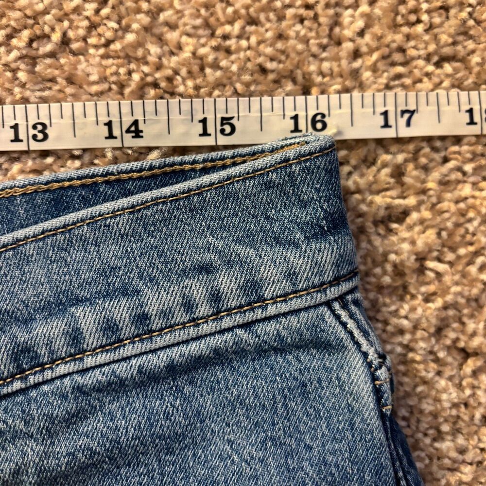 J. Crew Slim Barrel Jeans Womens 29P Blue Cotton Stretch High Rise Distressed - Picture 5 of 7